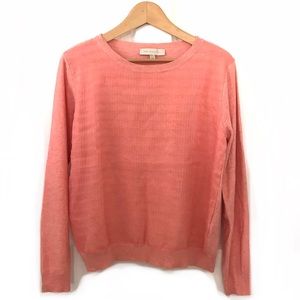 Dance & Marvel peach wool-blend overlay sweater (runs small)